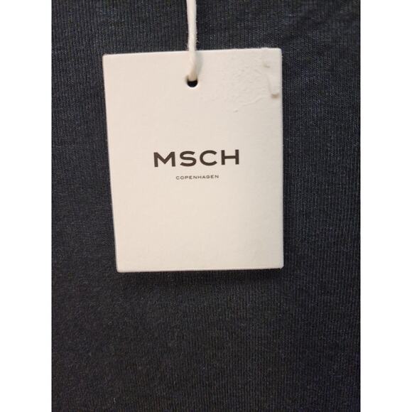 MSCH Tshirt Tee Womens Med Blk Basic Long Sleeve Crew Neck 100% Lyocell - Picture 3 of 8